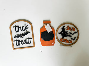 Halloween Tiered Tray Decor Bundle - Rustic Farmhouse Style