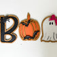 Halloween "Boo" Wooden Wall Decor Set - Cute and Spooky Trio