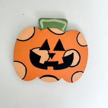 Load image into Gallery viewer, Hand-Painted Jack-O&#39;-Lantern Interchangeable Piece
