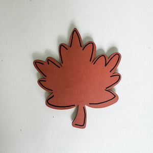 Hand-Painted Fall Leaf Interchangeable Piece