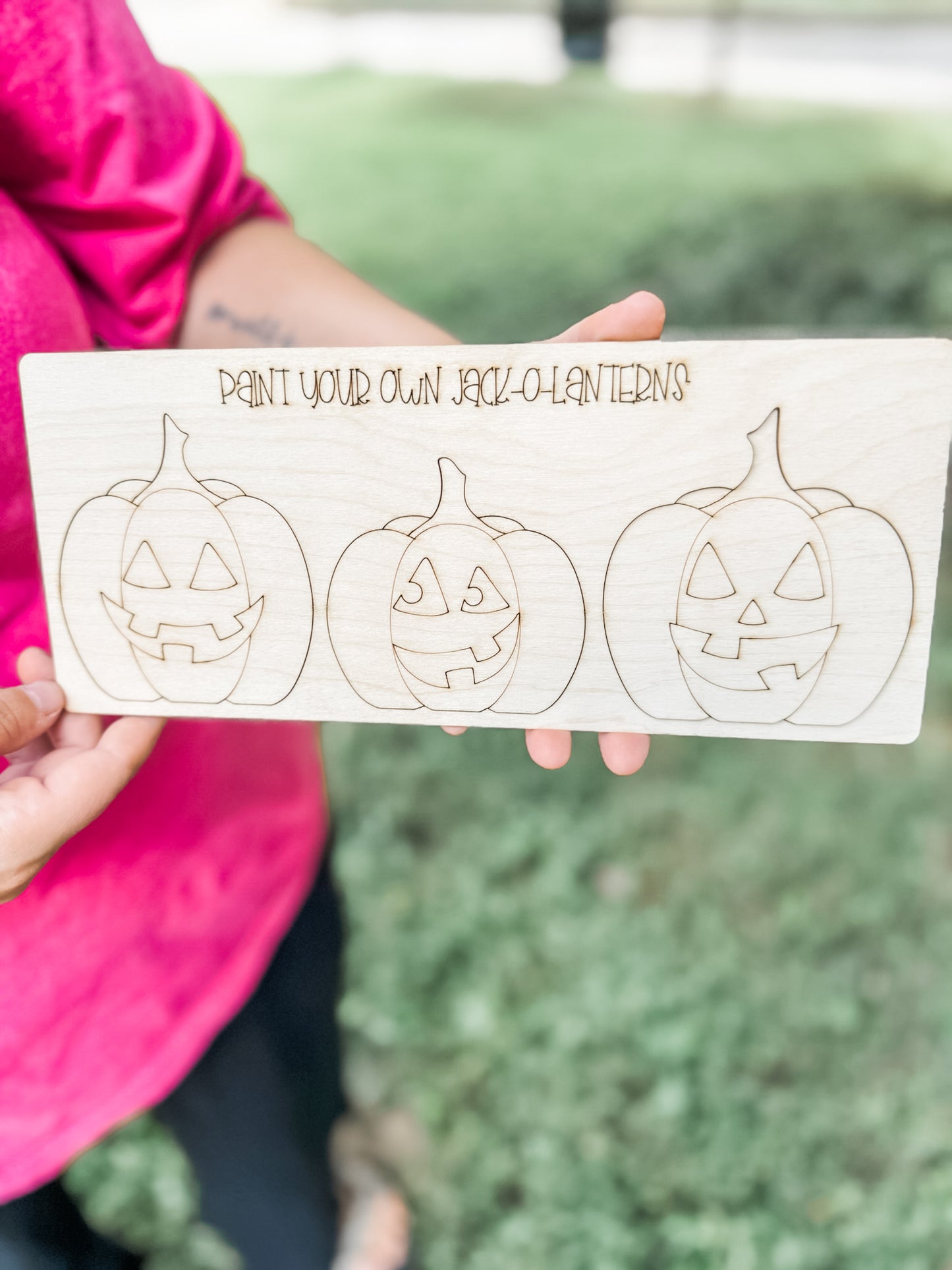 Kid Fall/Halloween Pop out Paint kits