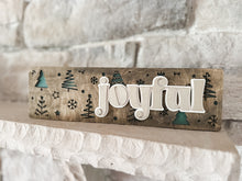 Load image into Gallery viewer, Reversible &quot;Thankful&quot; and &quot;Joyful&quot; Wooden Sitter - 14&quot; x 4&quot;
