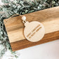 Christmas 2025 Ornament – Round “Merry Christmas, Ya Filthy Animal” Wooden Ornament