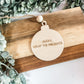 Christmas 2025 Ornament – Funny “Alexa, Wrap the Presents” Wooden Ornament