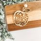 Christmas 2025 Teacher Gift Set – Apple Ornament + “Thank You for Helping Me Grow” Card