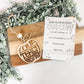 Christmas 2025 Teacher Gift Set – Apple Ornament + “Thank You for Helping Me Grow” Card