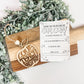 Christmas 2025 Teacher Gift Set – Apple Ornament + “Thank You for Helping Me Grow” Card