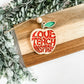 Christmas 2025 Teacher Gift Set – Apple Ornament + “Thank You for Helping Me Grow” Card