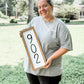 Modern Vertical Address Sign – Custom House Number Plaque