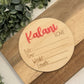 Personalized Baby Announcement Plaque – Custom Keepsake