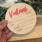 Personalized Baby Announcement Plaque – Custom Keepsake