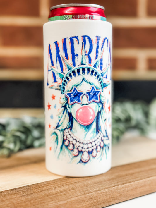 Statue of Liberty - Slim Can Holder