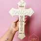 Personalized Baptism Cross – Custom Name with Psalm 139 Verse
