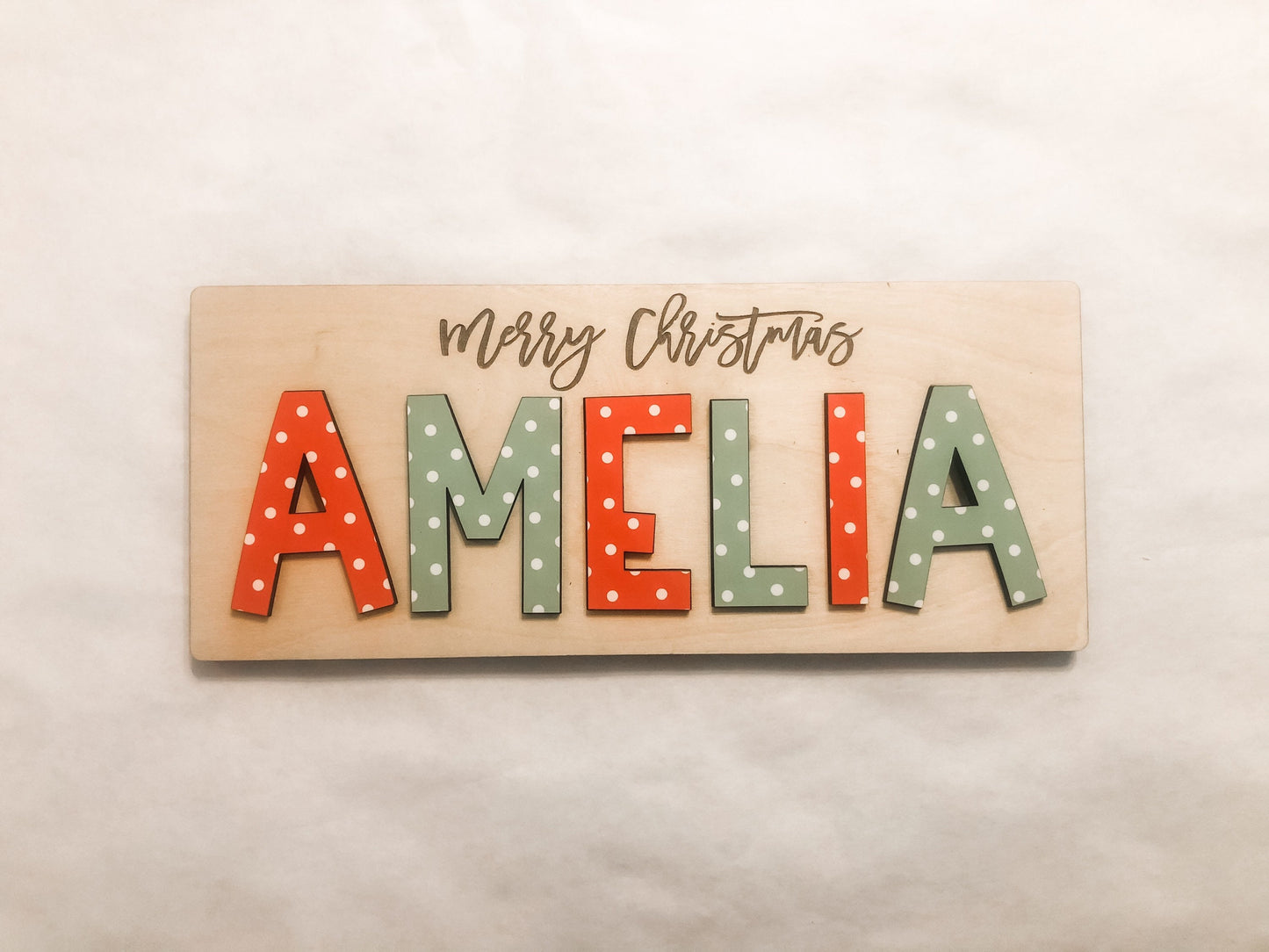 Christmas Name Puzzle