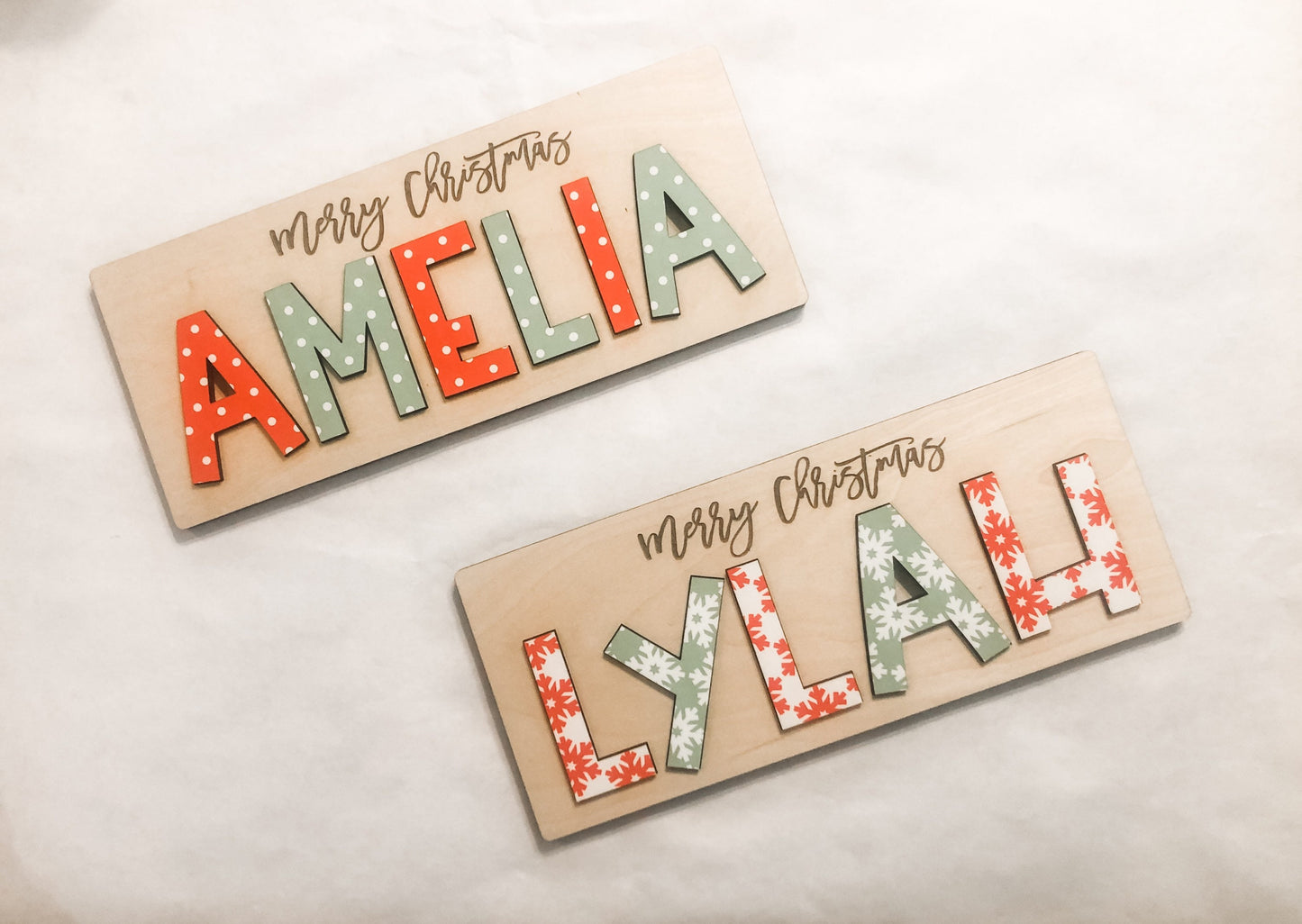 Christmas Name Puzzle