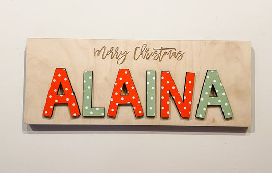 Christmas Name Puzzle