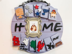 Friends-Themed Interchangeable Home Sign Set - Fun Seasonal and Iconic Collection