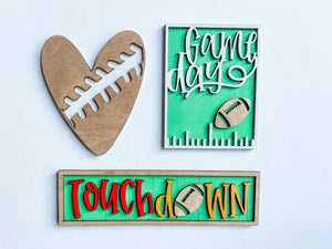 Football-Themed Tiered Tray Bundle