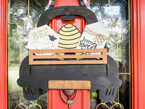 Bee-Themed Tiered Tray Decor Bundle - Home Sweet Hive & Bee Kind Signs