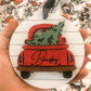 Personalized Red Truck Christmas Ornament