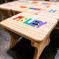 Custom Wooden Name Puzzle Stool