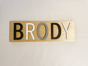 Custom Wooden Name Puzzle