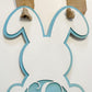Personalized Bunny Door Hanger – Custom Initial, 10x17 Inches