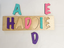 Load image into Gallery viewer, Custom Wooden Name Puzzle
