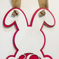 Personalized Bunny Door Hanger – Custom Initial, 10x17 Inches