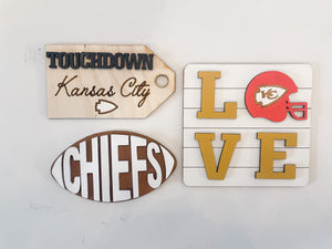 Kansas City Chiefs-Themed Tiered Tray Bundle