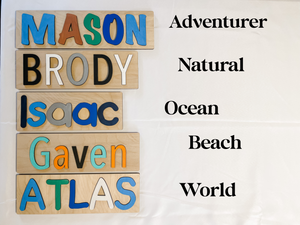 Custom Wooden Name Puzzle