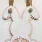 Personalized Bunny Door Hanger – Custom Initial, 10x17 Inches